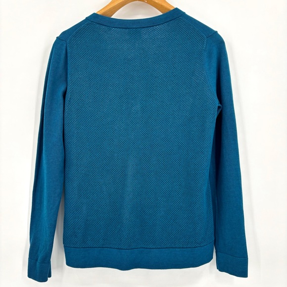 Cabi Ever Cardigan # 3368, Teal V-Neck Cardigan, Medium - Picture 2 of 16